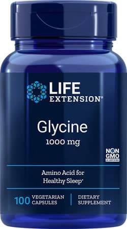 Glycine 1000mg 100 capsules lifeextension