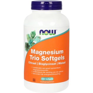 Magnesium Trio citraat, bisglycinaat en malaat  180 Softgels