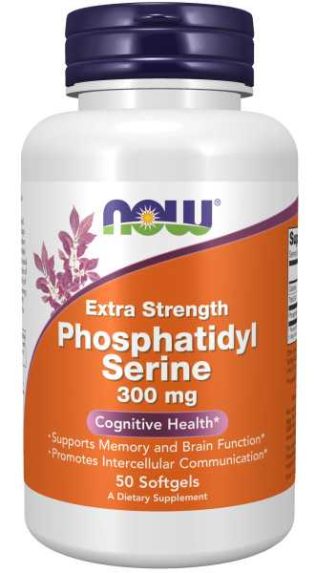 Now Food Phosphatidyl Serine Extra Strength, 300 mg, 50 softgels