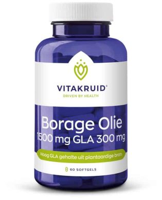Borage Olie 1500 mg GLA 300 mg 60 capsules