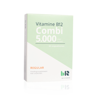 Vitamine B12 5000 combi met folaat 60 smelttabletten
