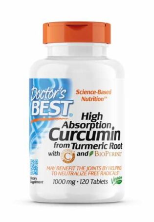 Doctor’s Best, High Absorption Curcumin, 1000mg, 120 Tabletten